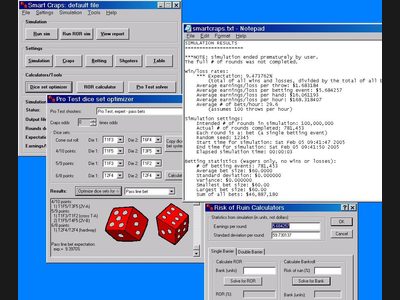 Smart Craps Professional software screenshot